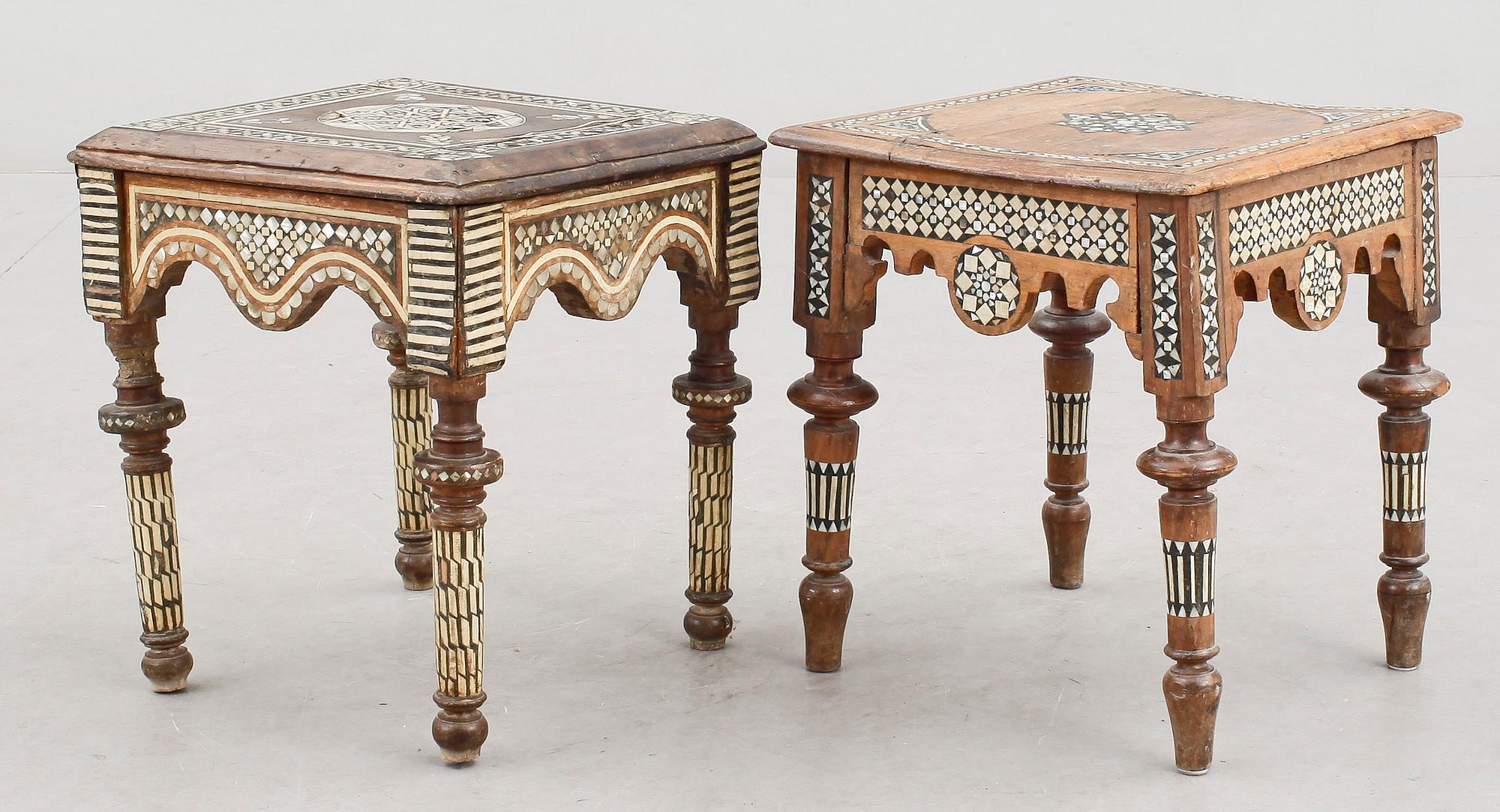 BORD, 2 st, enl uppg Damaskus, 1900-talets första hälft.