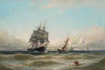 303. Christian Fredrik Swensson (Svensson), Naval scene.