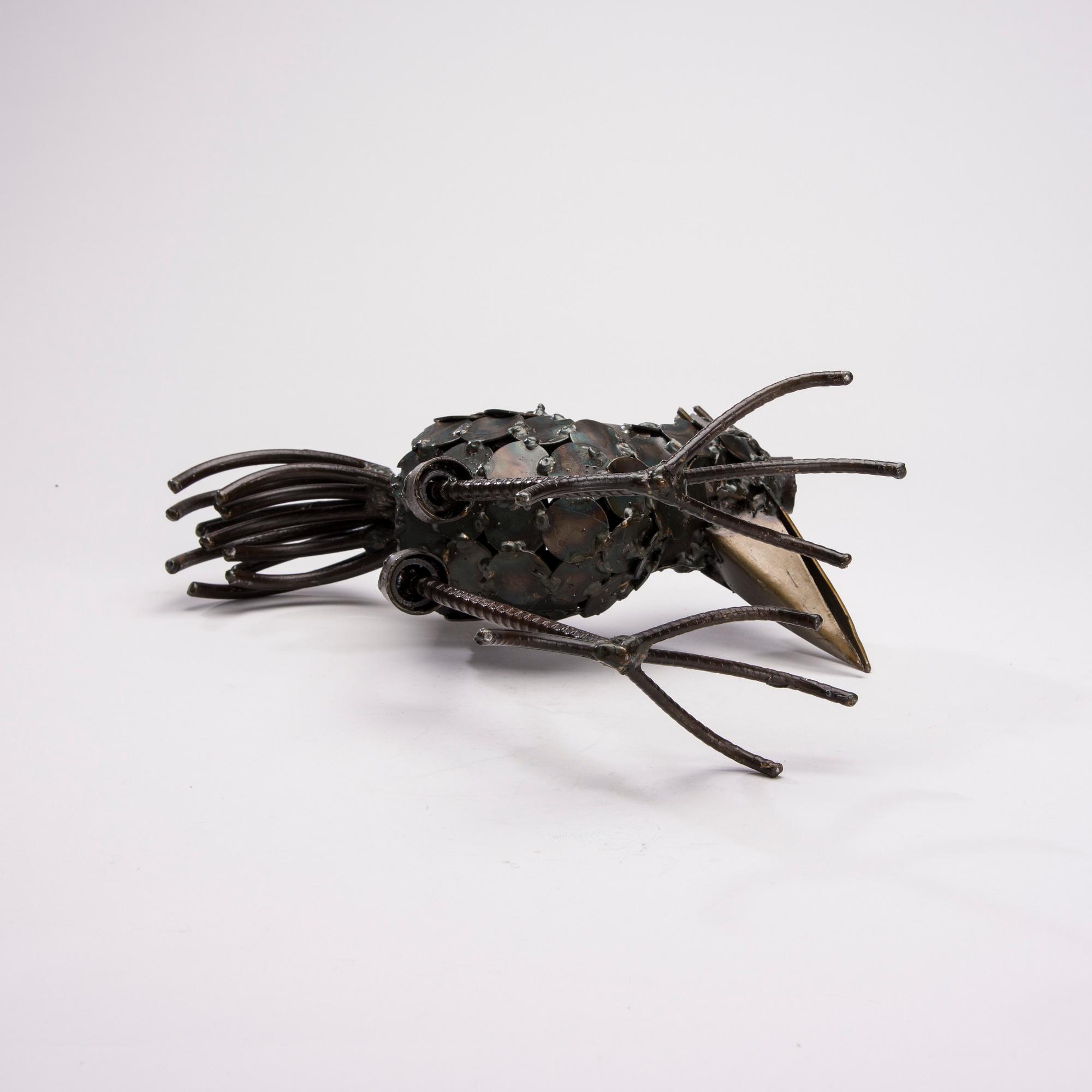 VEIKKO HAUKKAVAARA, skulptur, metall, signerad VH och daterad -83.