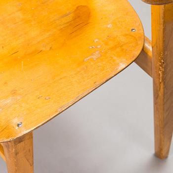 Ilmari Tapiovaara, four late 1940's 'Domus' chairs for Keravan Puutoellisuus, Finland.