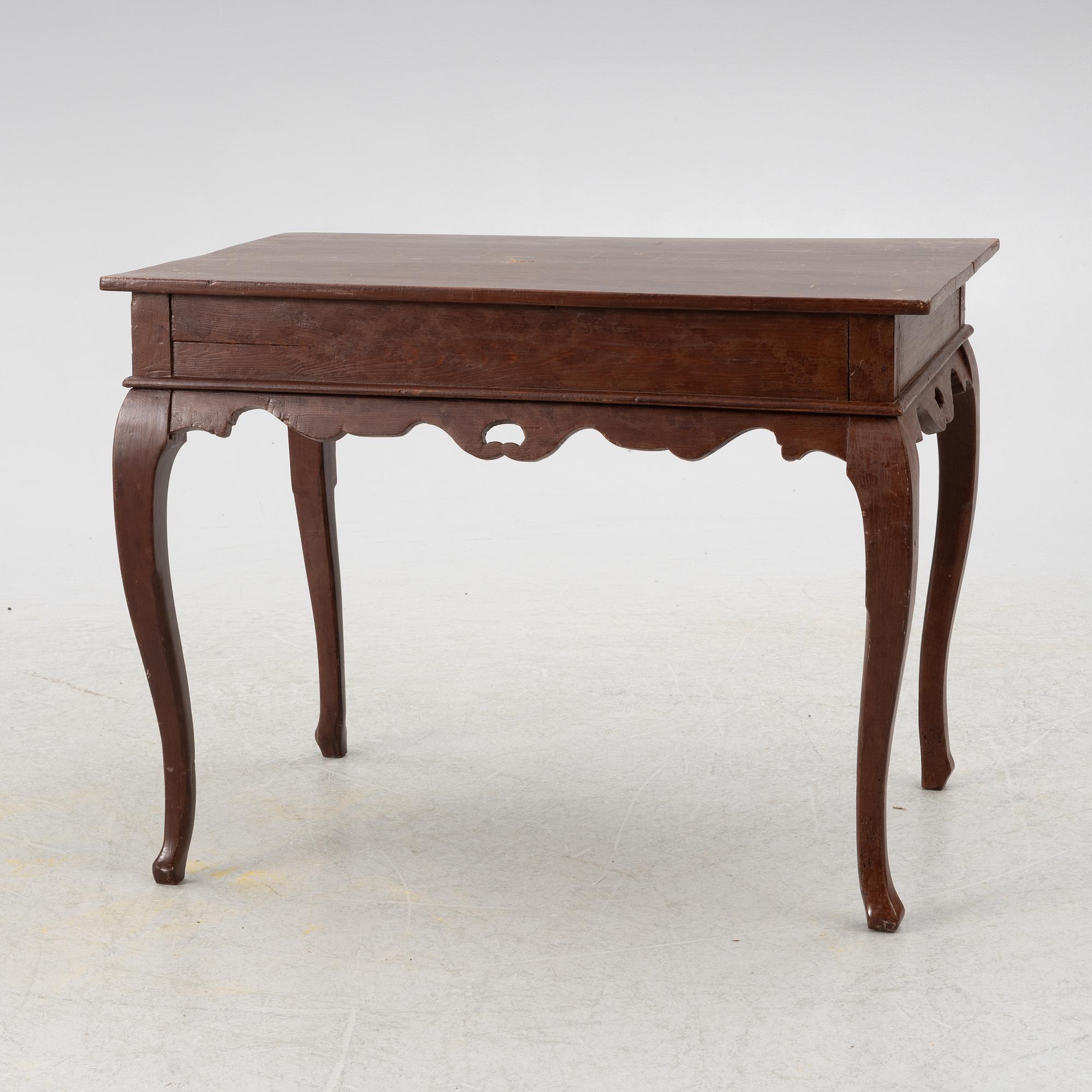 Bord, rokoko, troligen Norge, 1700-tal.