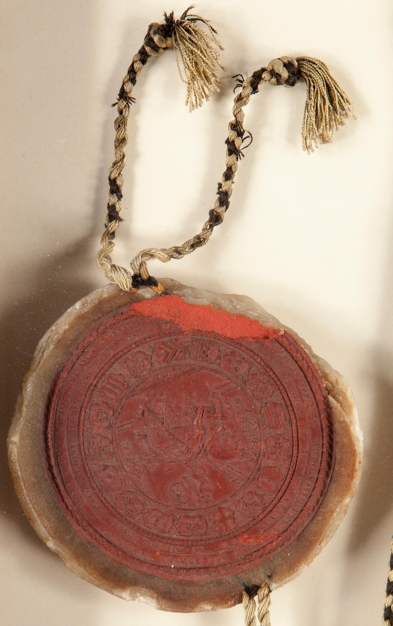 HANDSKRIFT MED SIGILL, Tyskland , 1700-talets första hälft.