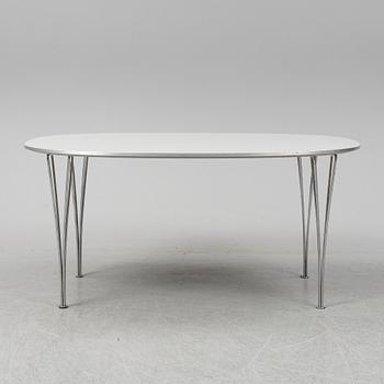 BRUNO MATHSSON & PIET HEIN, matbord "Superellips", Fritz Hansen, Danmark, 1989.