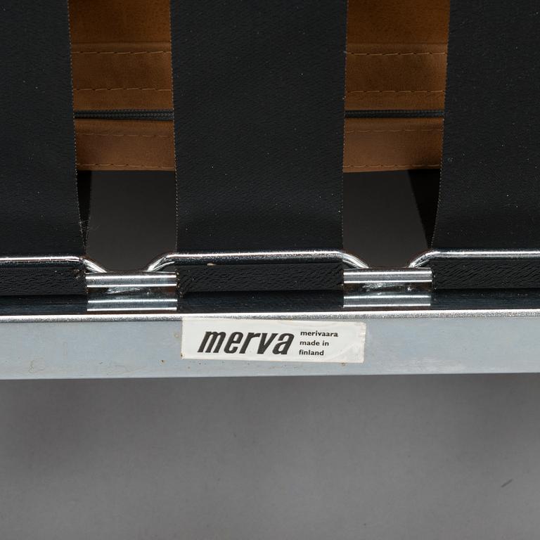 TOIVO KORHONEN and ESKO PAJAMIES, A pair of 1960s easy chairs, model TU-640, 'Seta Palatuoli', for Merva, Finland.