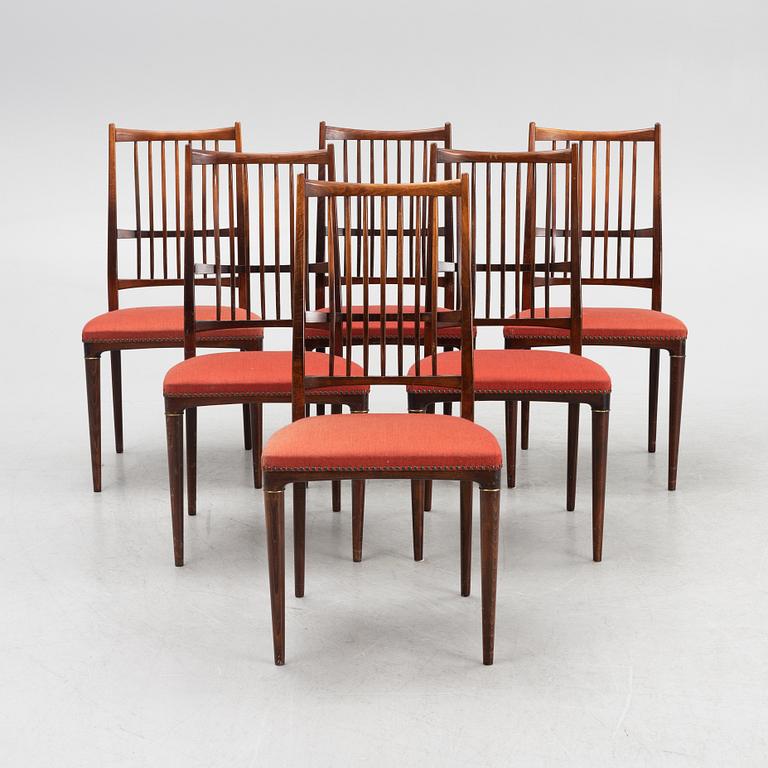 Svante Skogh, stolar, 6 st, ”Cortina”, Säffle möbelfabrik, 1960-tal.