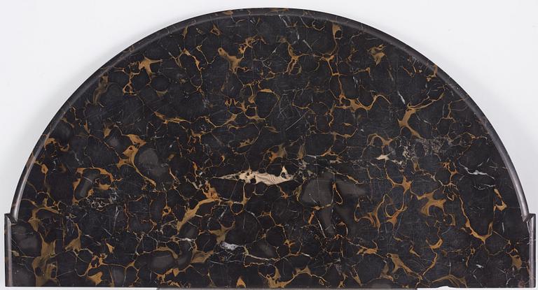 The "De Geer cabinets" a pair of demi-lune cabinets by Georg Haupt (master in Stockholm 1770-1784), Gustavian.