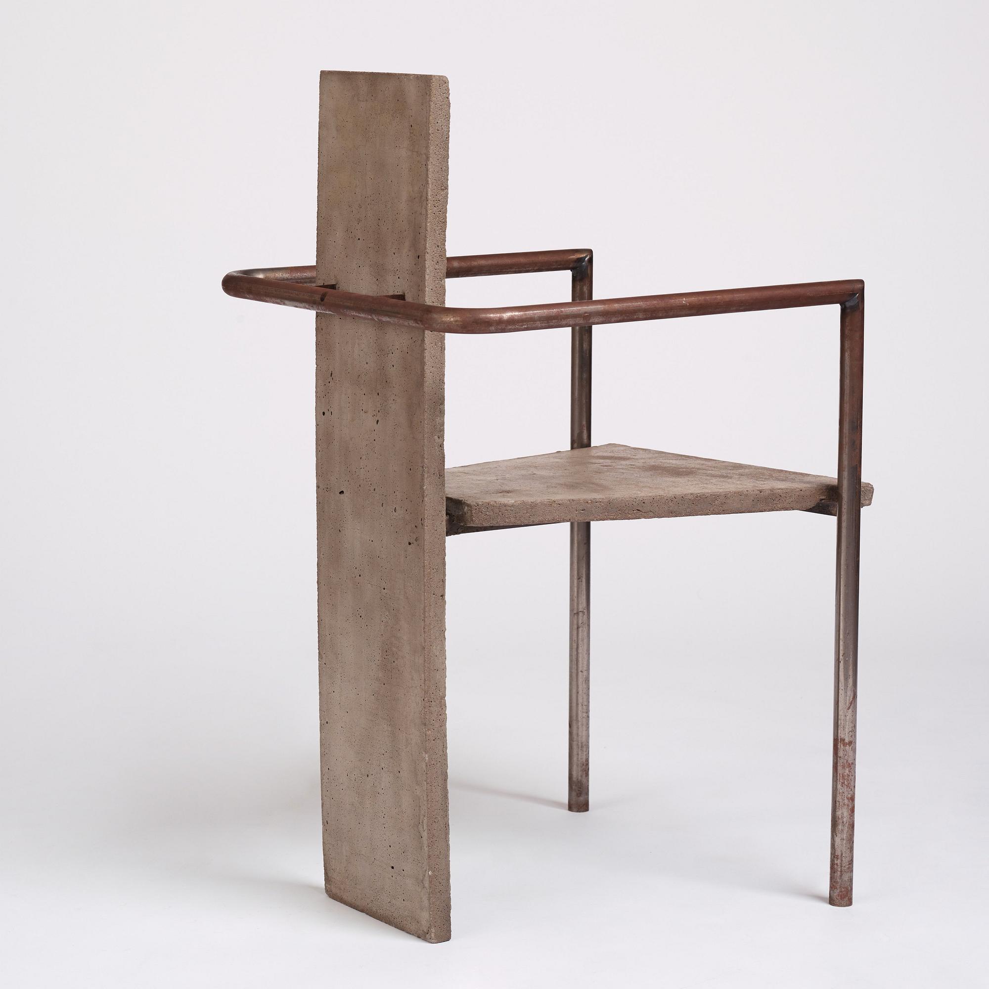 Jonas Bohlin, "Concrete", karmstol, ed. 35/100, Källemo, Värnamo 1981.