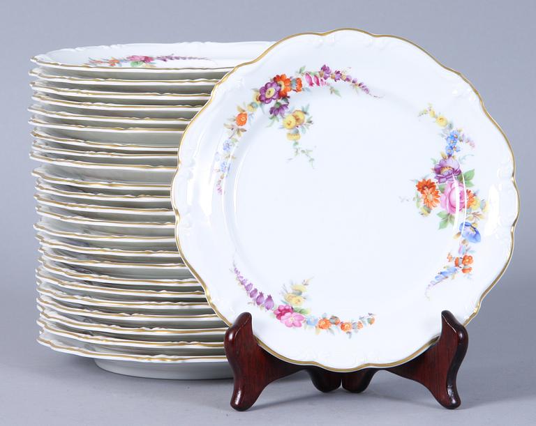 KAFFESERVIS, 78 st, porslin, "Pompadour", Rosenthal.