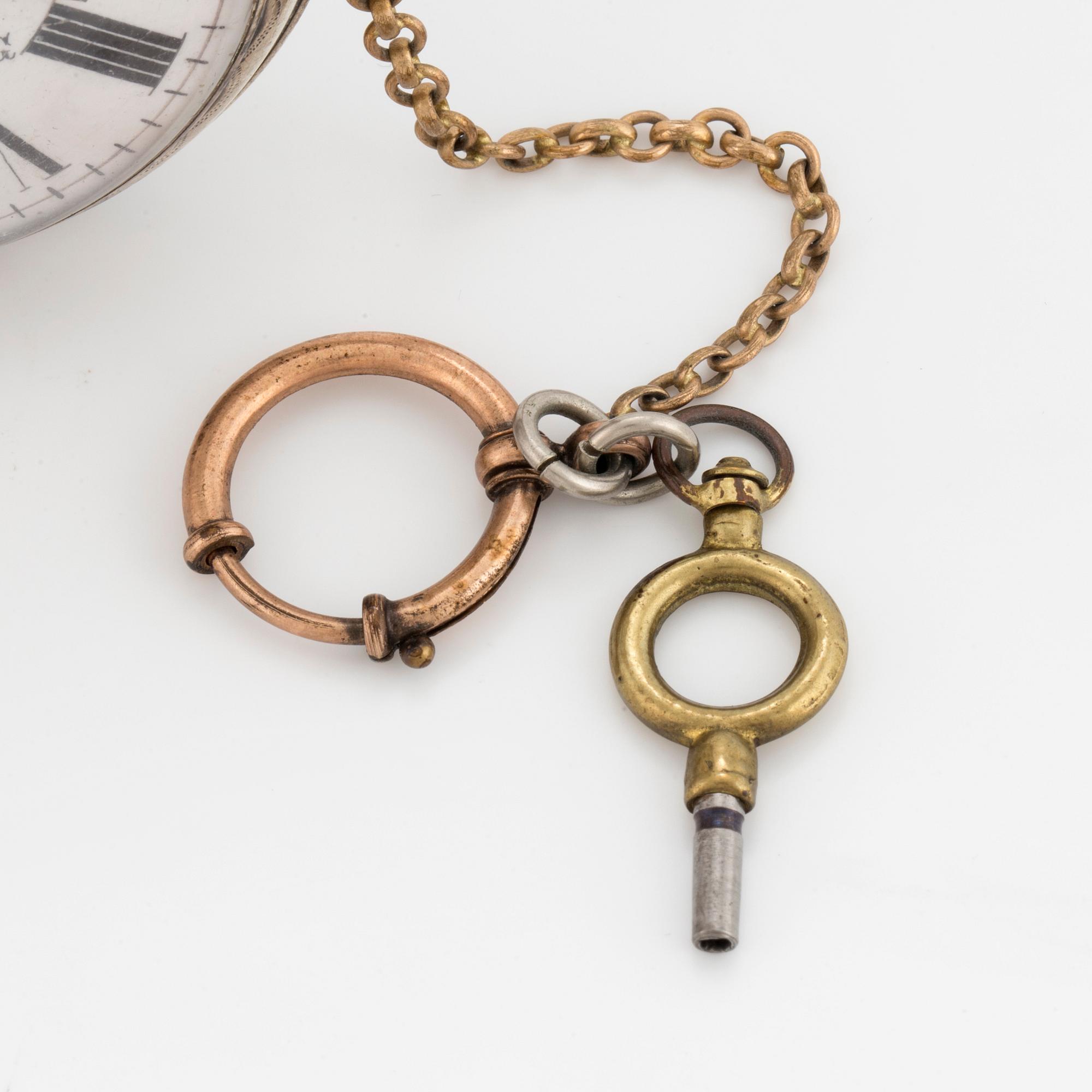 POCKET WATCH, 61,4 mm, signed "Wallerius i Norrköping",