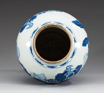 VAS, porslin. Qing dynastin, Kangxi (1662-1722).