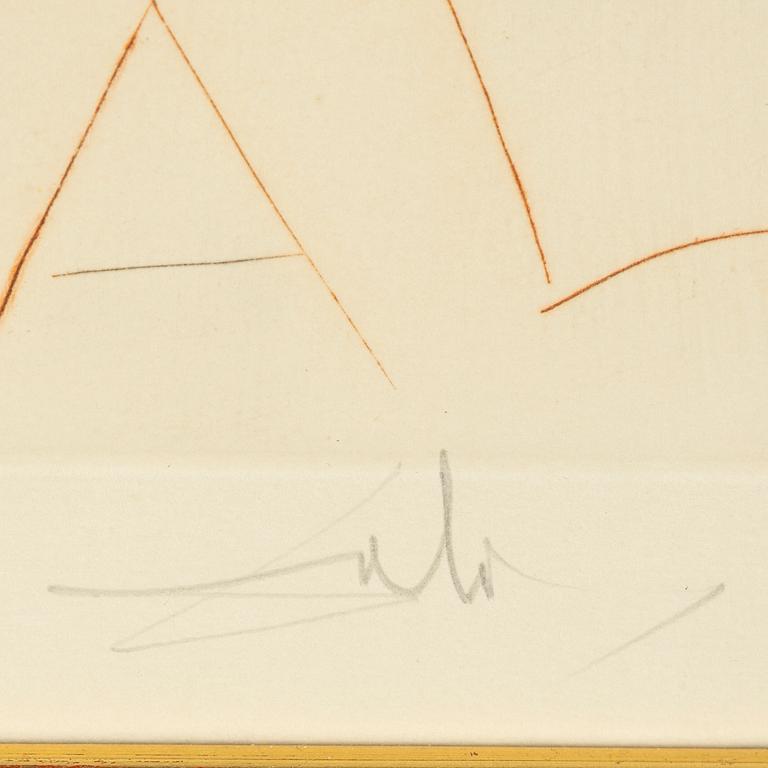 Salvador Dalí, "L'Adoubement de Lancelot (The dubbing of Lancelot)".