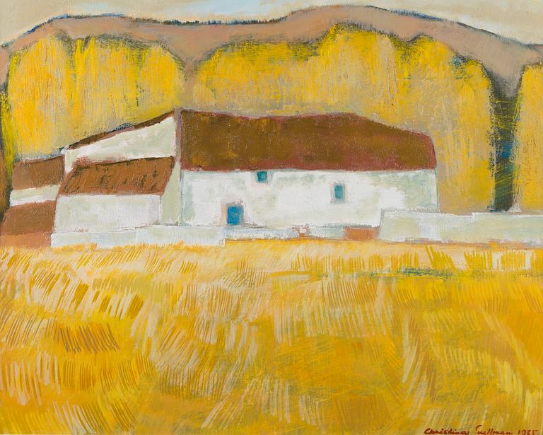 CHRISTINA SNELLMAN, oil on canvas, signed and dated 1985.
