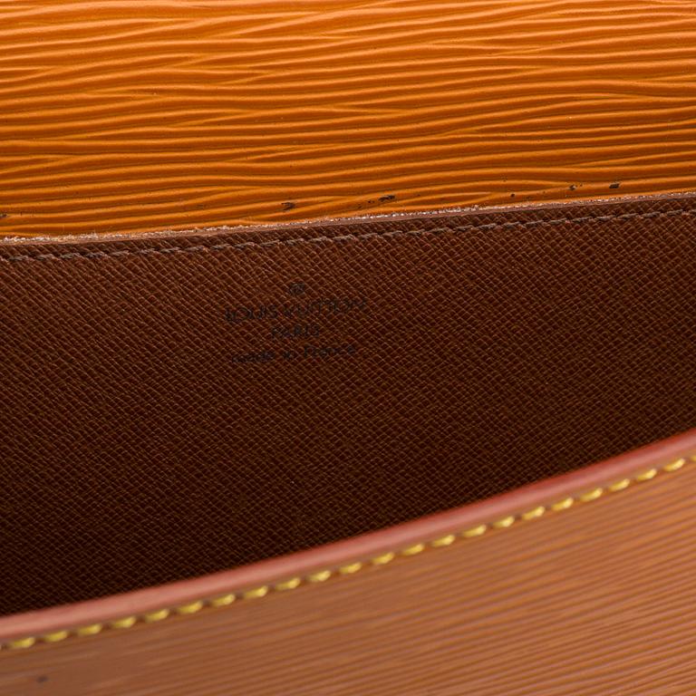 a Louis Vuitton "Porte-documents bandoulière" epi leather portfolio.