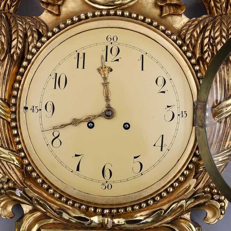 VÄGGPENDYL, gustaviansk stil, 1900-talets första hälft.