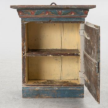 Hanging cabinet, folk art, 19th century.