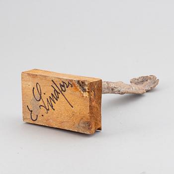 EVERT LINDFORS, sculpture, signed.