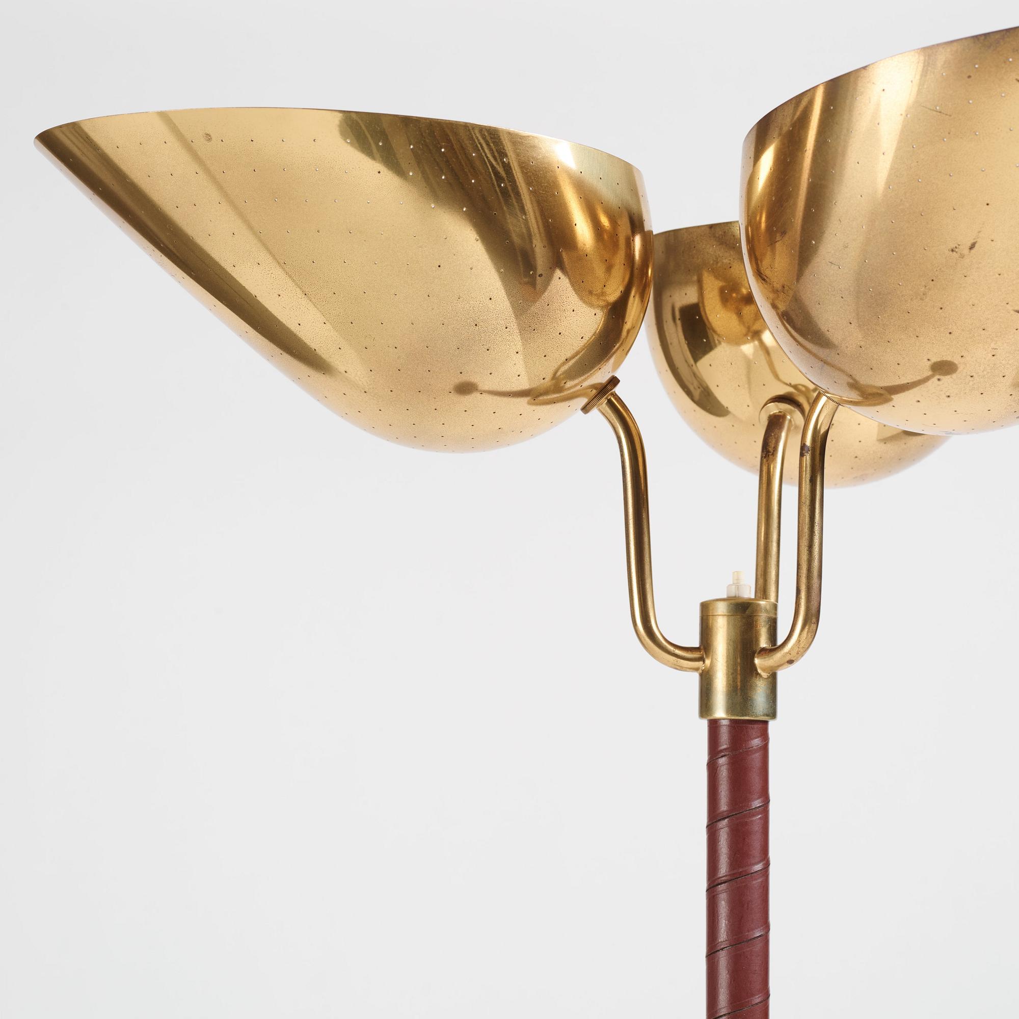 Carl-Axel Acking, golvlampa, modell "2645", Bröderna Malmströms metallvarufabrik, Malmö 1940-50-tal.