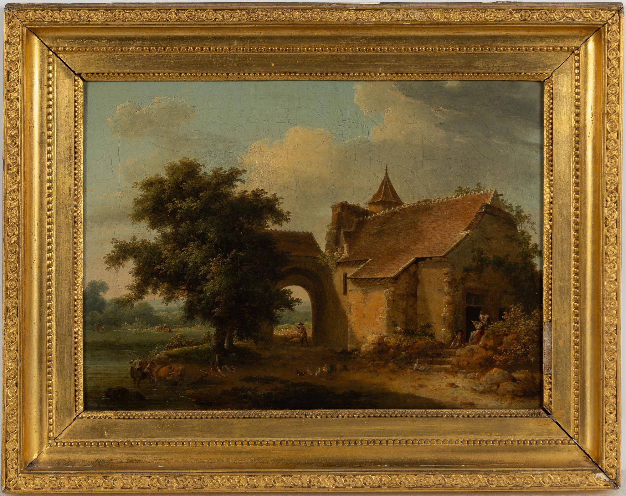 Arnold Plagemann, attributed, Landscape with house, St Martin.