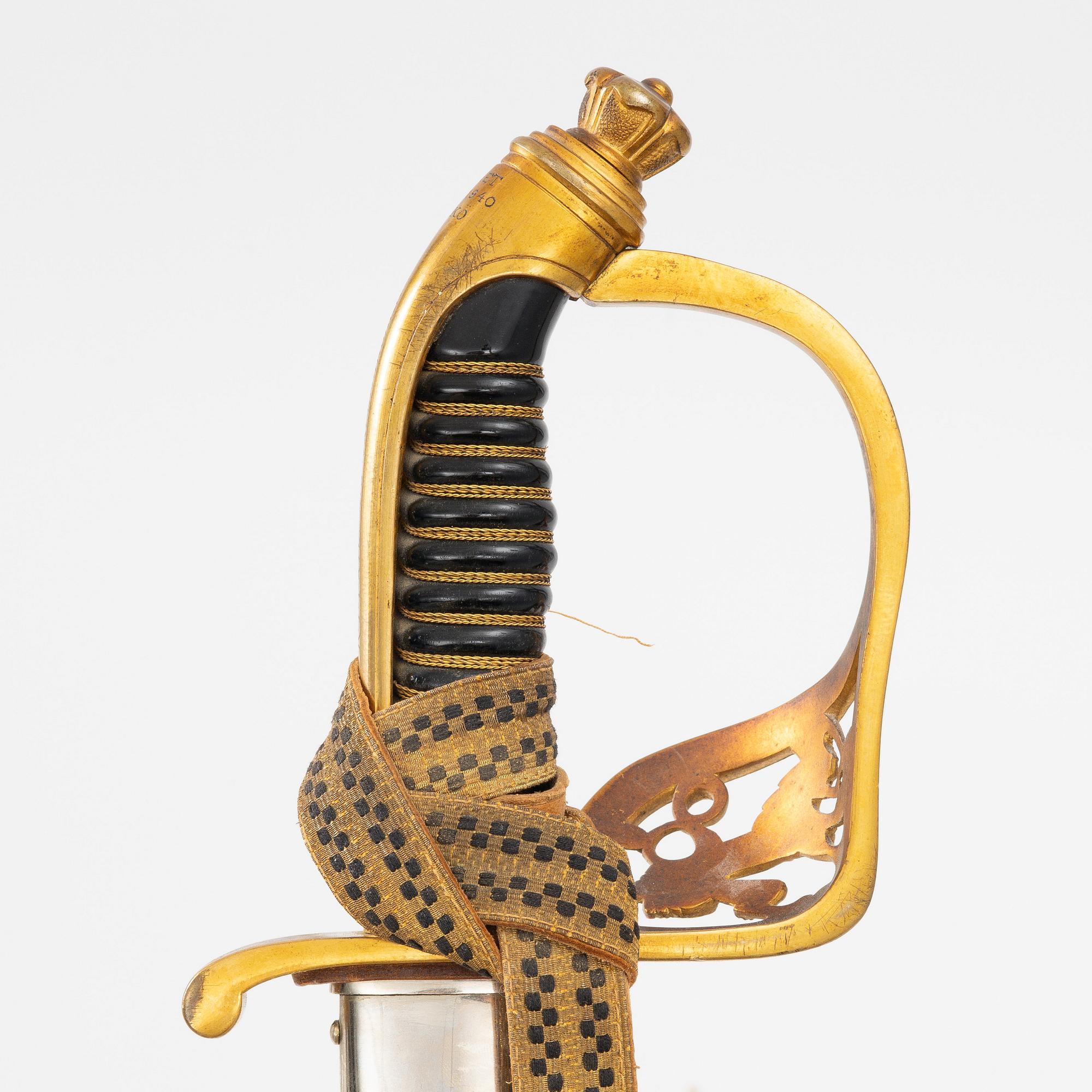 A Finnish officer's sabre, 1922 pattern.