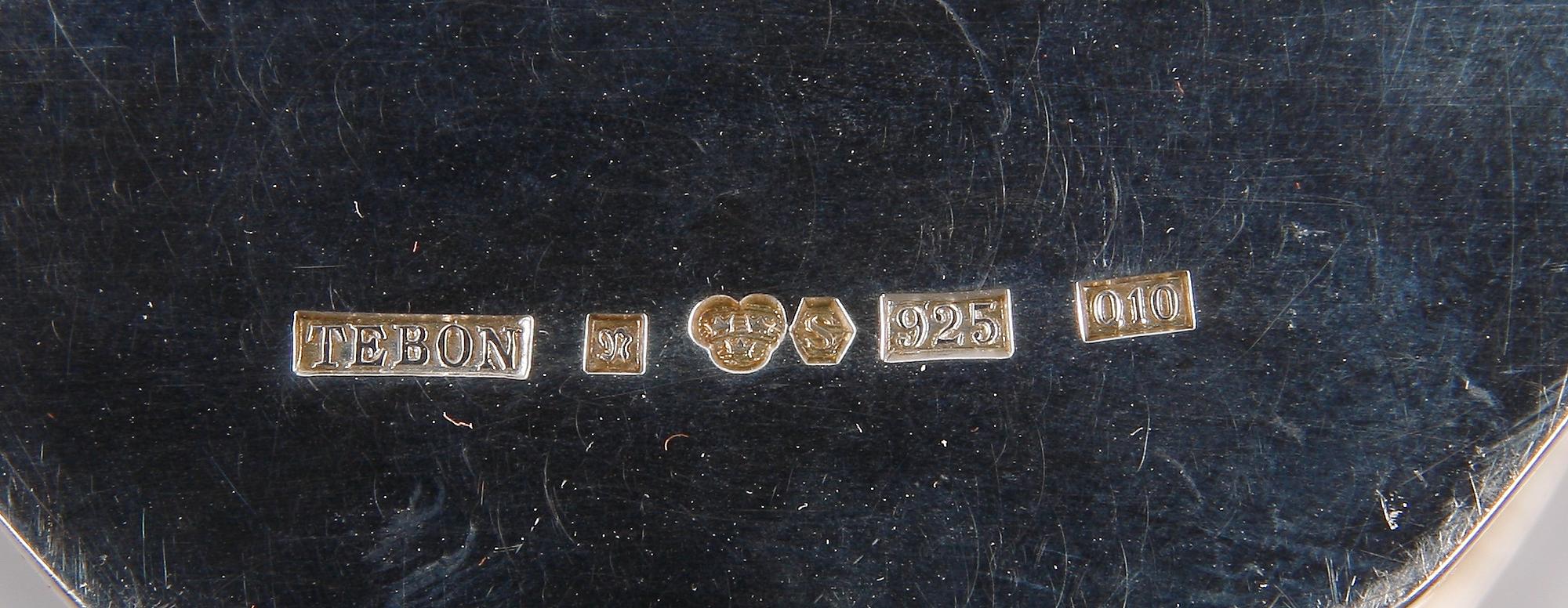 PARTI SILVER, 5 delar, Robbert, Te-Boon Atelje samt Birmingham, 1911-1990. Ca 250 g.