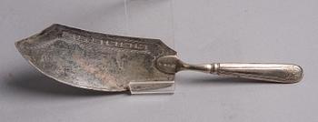 TÅRTSPADE, silver. Carl Tengstedt, Göteborg 1837.