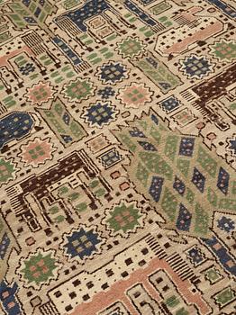 Märta Måås-Fjetterström, Matta, "Hästhagen", flossa, ca 332-337 x 216,5-222 cm, signerad AB MMF.