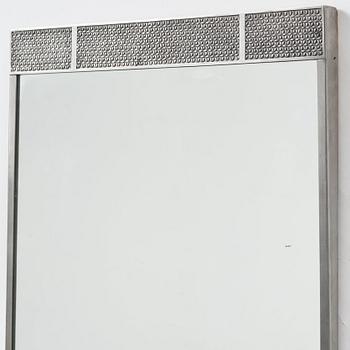 Firma Svenskt Tenn, a pewter framed mirror, Stockholm 1932.