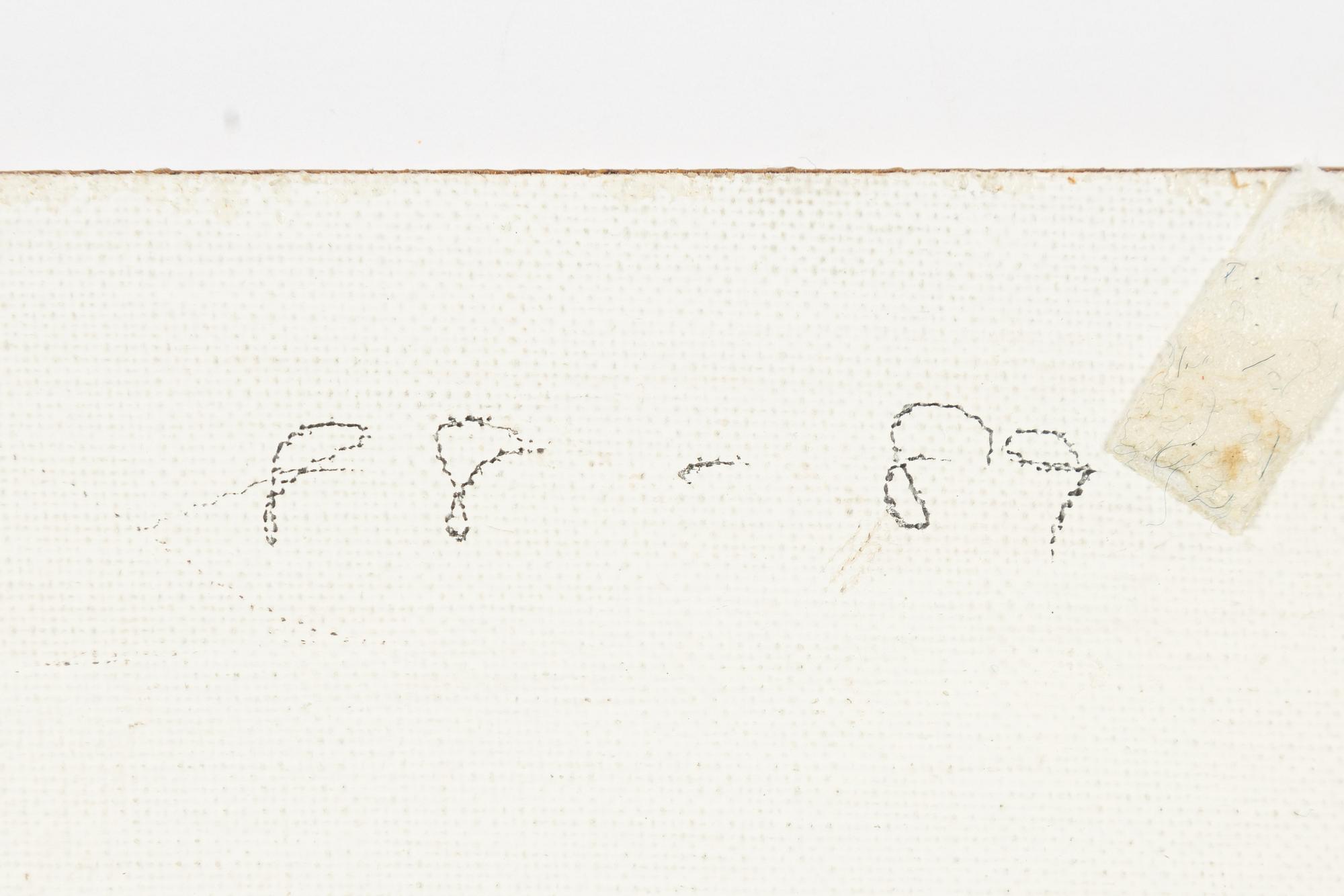 Lars Nilsson, blandteknik på duk/pannå, signerad och daterad 88-89 a tergo.