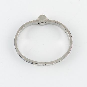 Hermès, a metal and enamel cuff.