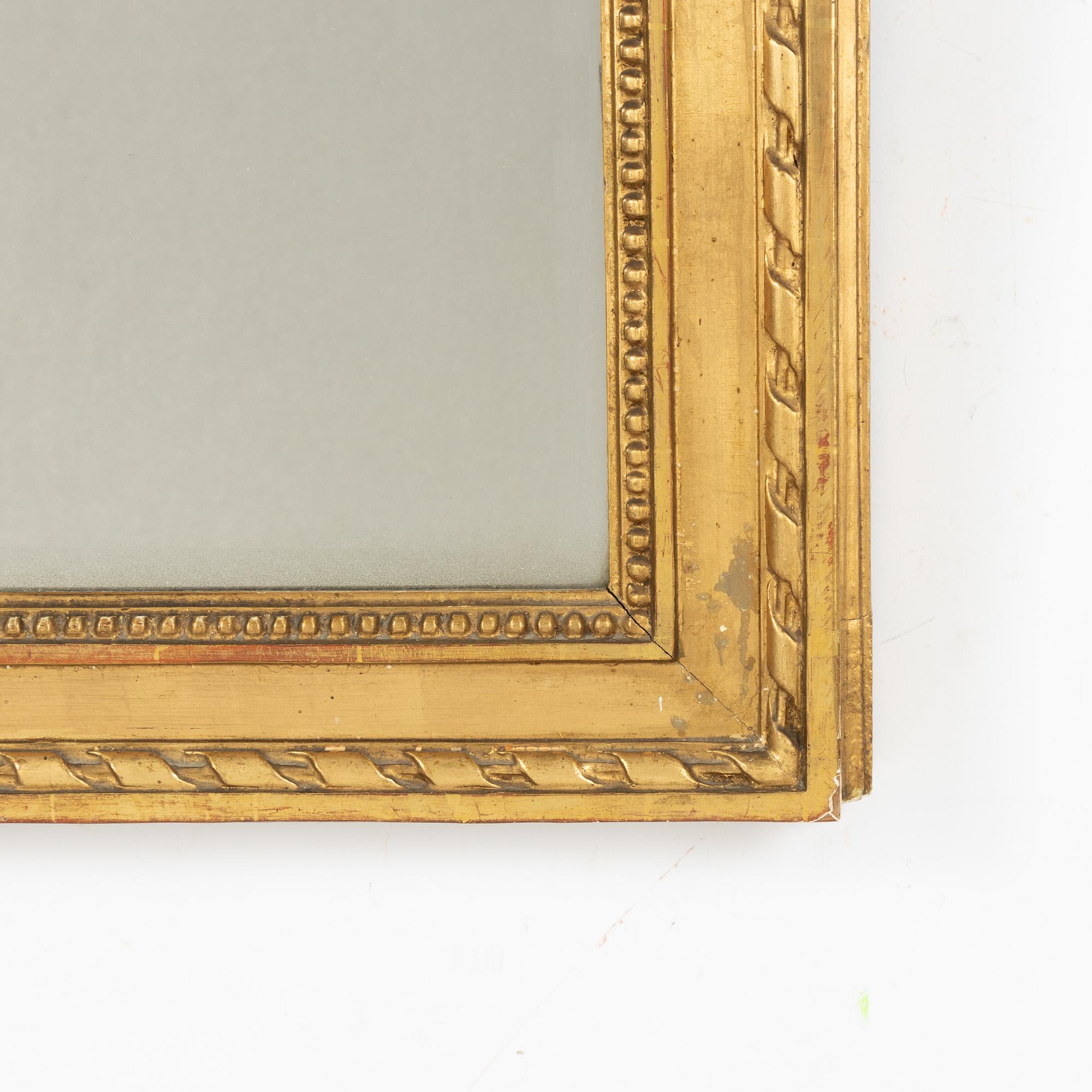Carl Gustaf Fyrwald, a mirror, late Gustavian, Stockholm, 1792.