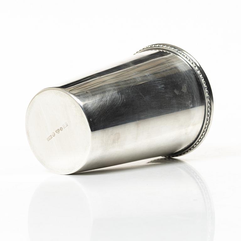 Bägare, silver, GAB, Stockholm, 1965.