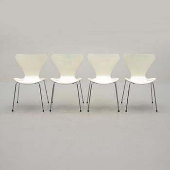 STOLAR, 4 st, "Sjuan", Arne Jacobsen, Fritz Hansen, 1982.