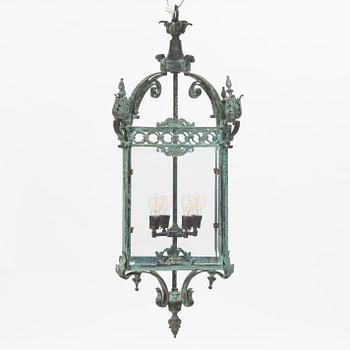 A 20th century ceiling lantern.