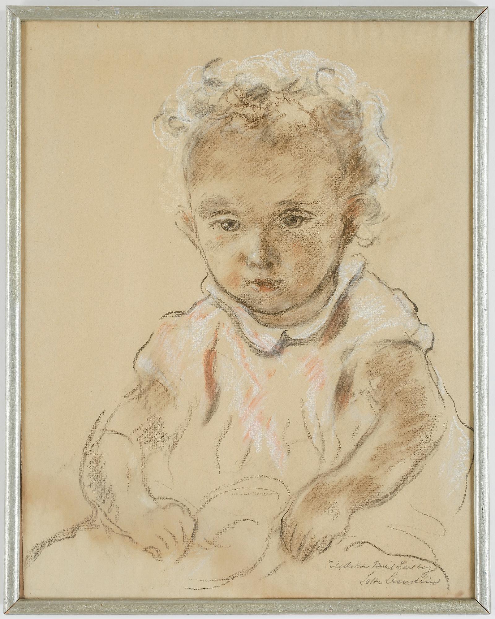 LOTTE LASERSTEIN, blandteknik på papper, signerad.
