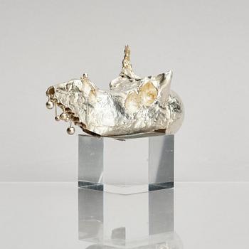 Lars Arby, a sterling silver sculpture, Gothenburg, Sweden 1982.