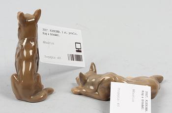 FIGURINER, 2 st, porslin, Bing & Gröndahl.