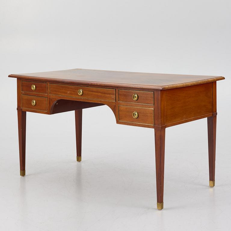 A Gustavian style desk, Lindells Möbelaktiebolag,  Sweden, mid20th century.