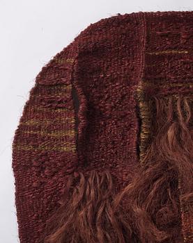 Magdalena Abakanowicz, a tapestry, "Bordeaux", flat weave, ca 125 x 107 cm, signed and dated 1969 verso.