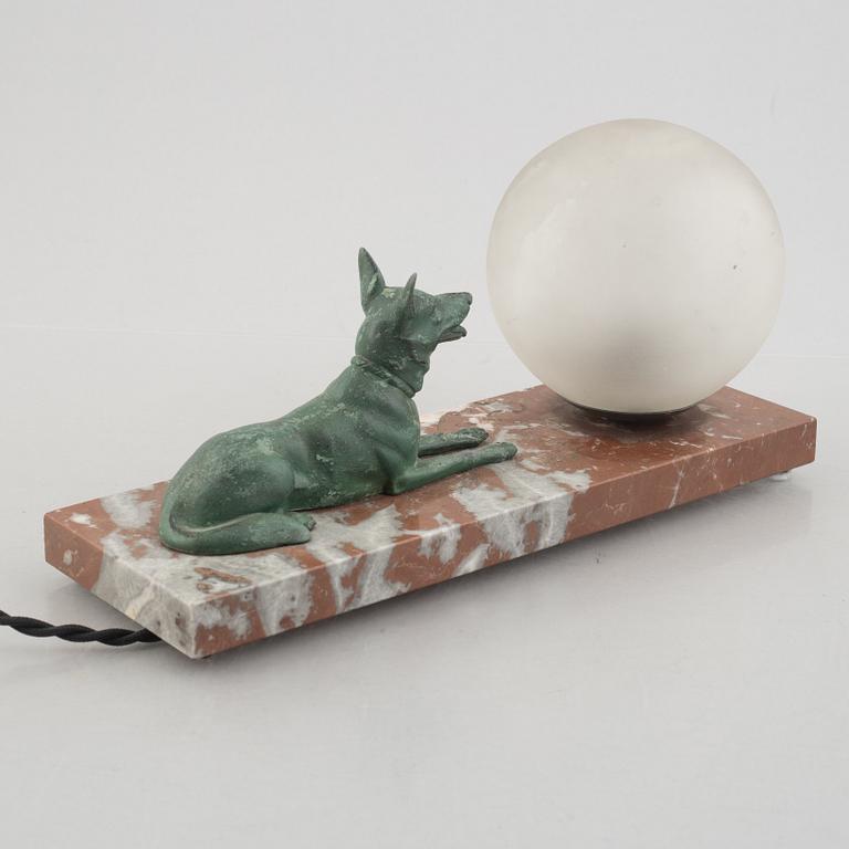 An Art Déco table lamp, 1930's.