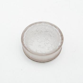 René Lalique, box, "Meudon", glass, France, early 20th century.