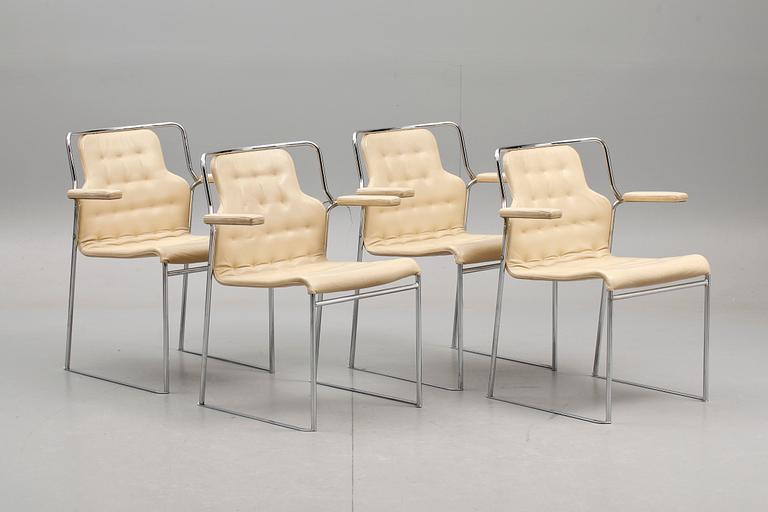 STOLAR 4 st, "Mea", Bruno Mathsson, 1900-talets andra hälft.