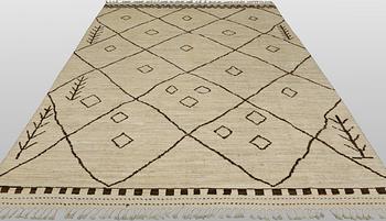 A carpet, Morocco design, c. 295 x 210 cm.
