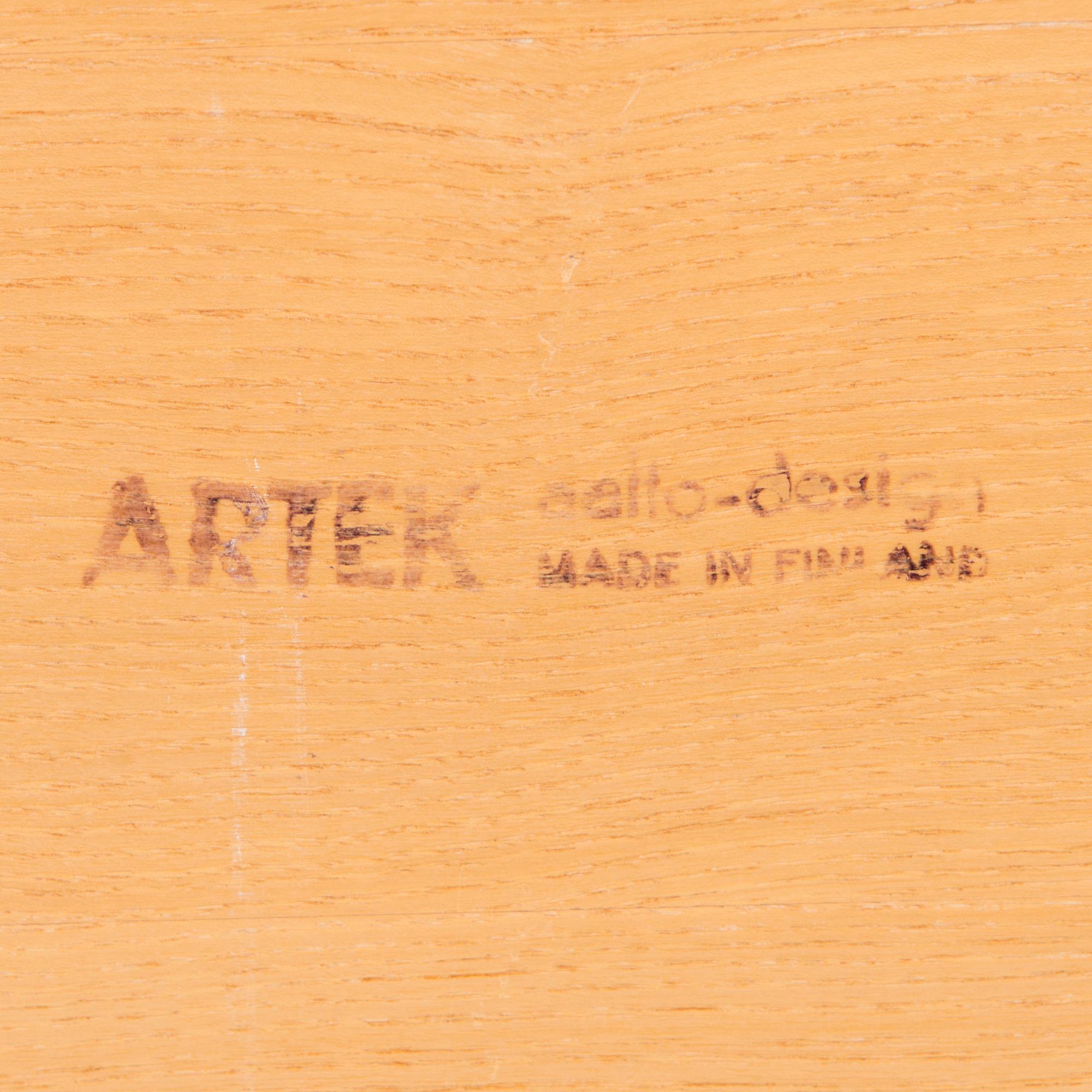 ALVAR AALTO, a late 20th century writing desk for Artek.
