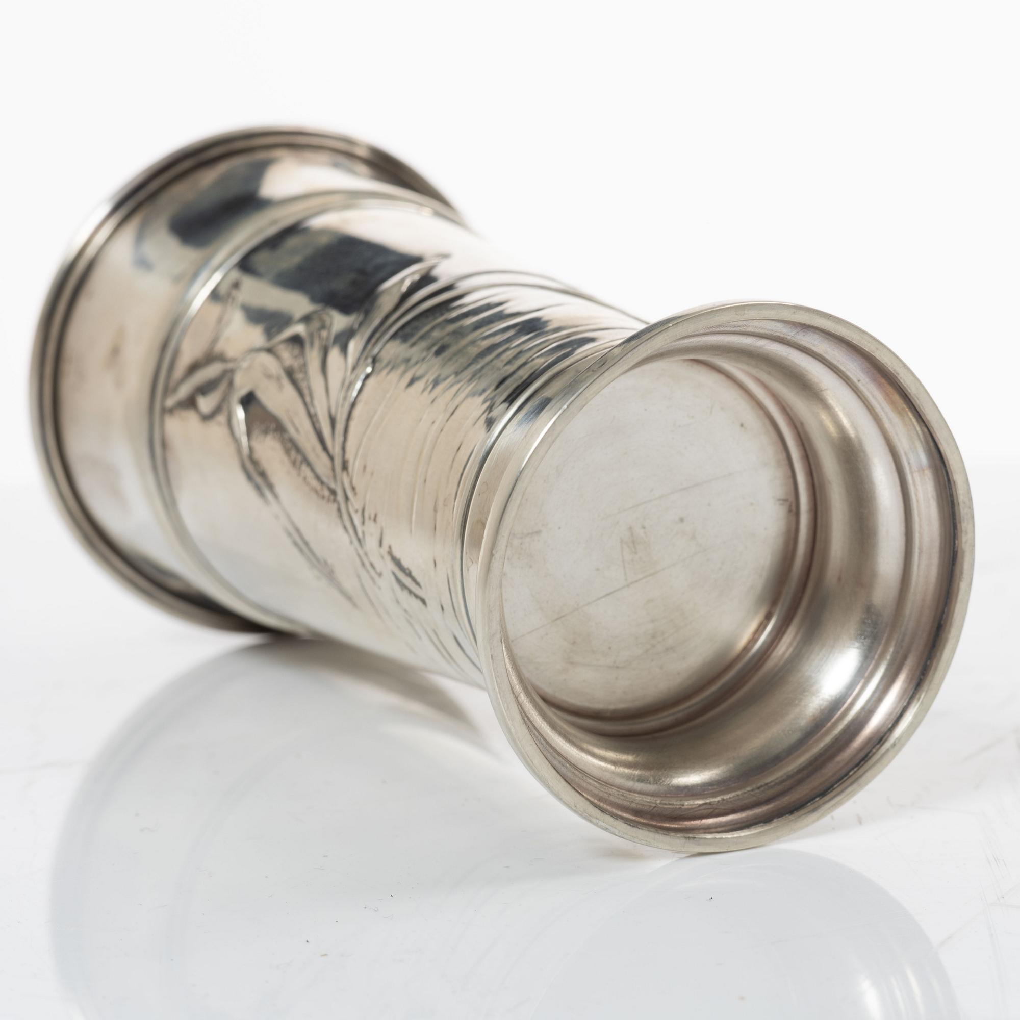 Cup/vase, silver, Anders Nilsson, Lund, 1914.