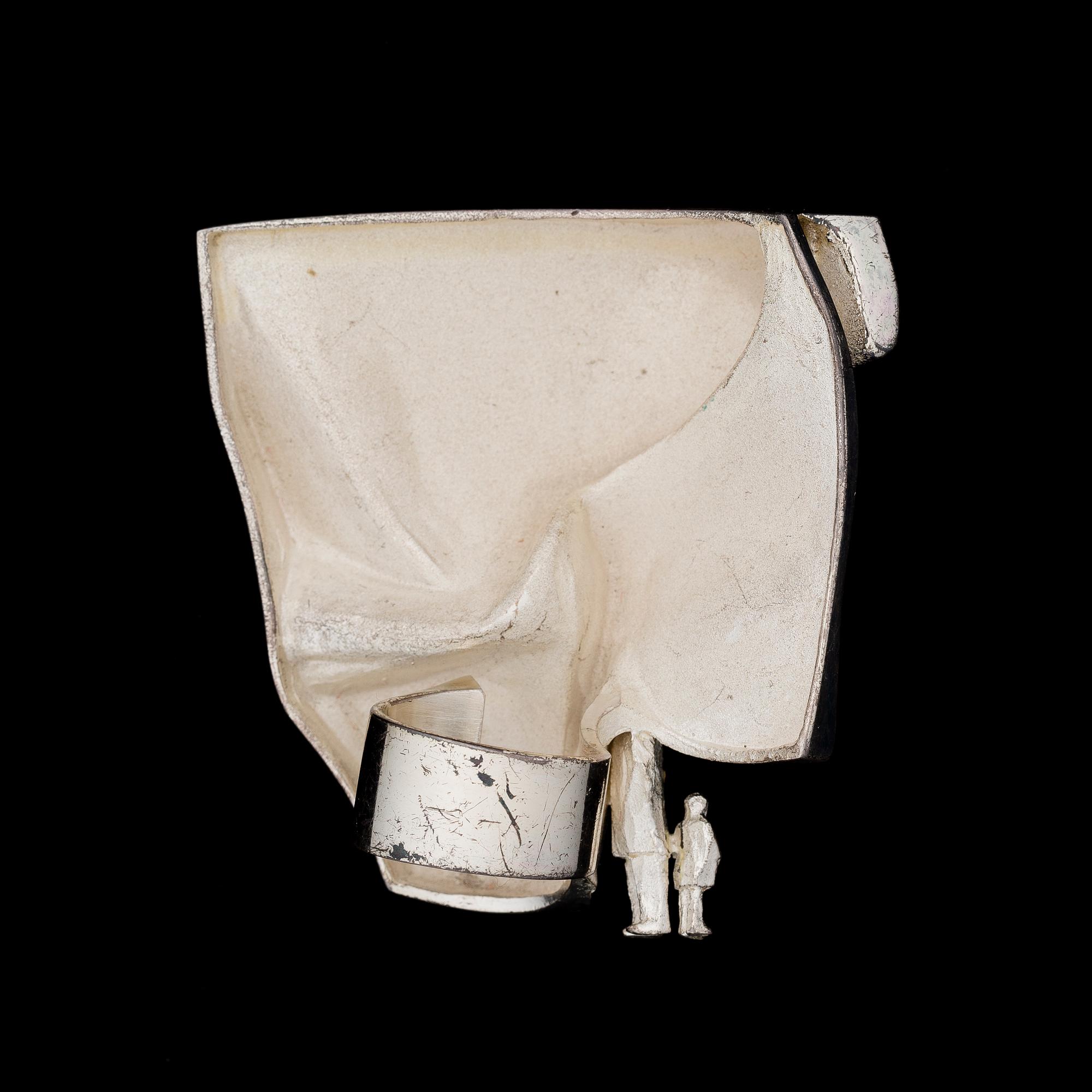 BJÖRN WECKSTRÖM, ring "Esine Vorgasta", silver. Lapponia 1972.