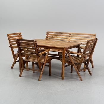 Carl Malmsten, a five garden furniture suite 'Bergshamra', Igelstaverket.