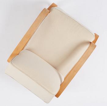 Alvar Aalto, ”Padded Paimio modell 44” fåtölj, Huonekalu-ja Rakennustyötehdas Oy eller Artek, Finland ca 1934-35.