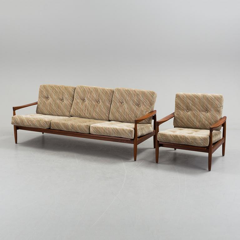 A 'Kolding' easy chair and a sofa by Erik Wörtz, IKEA.