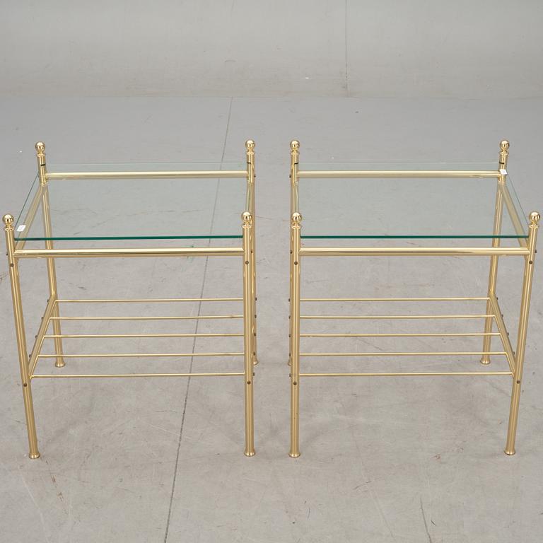 SÄNGBORD, ett par, 1900-talets andra hälft.