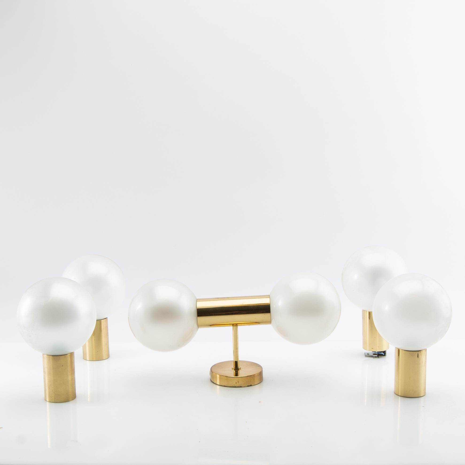 Motoko Ichii, wall lamps, 5 pcs, Personal, 1970s.